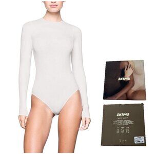 SKIMS Light Essential Dolman Sleeve Bodysuit Marble Womens 4X